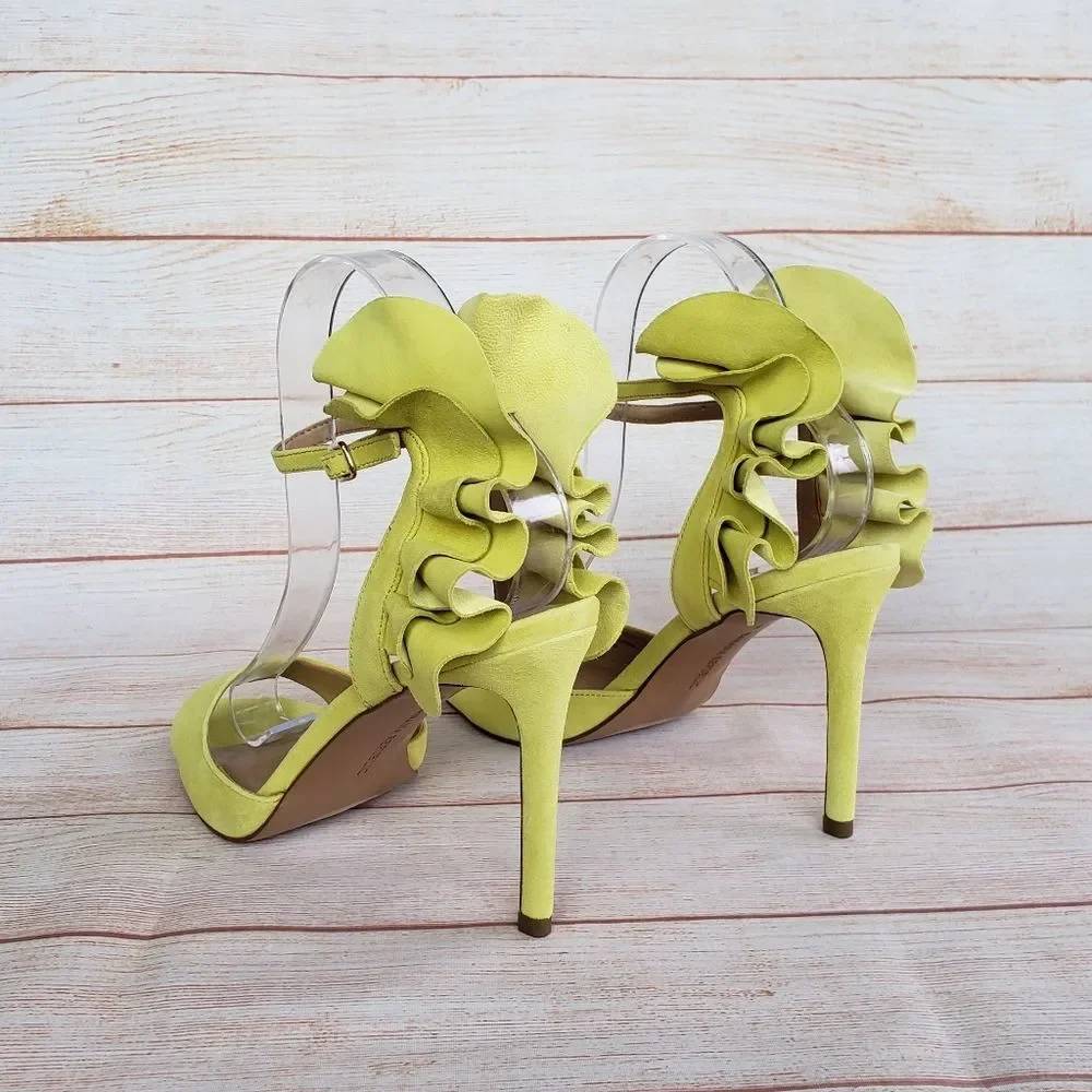 Banana Republic Suede Jackie Ankle Strap Heel Sandal Pumps